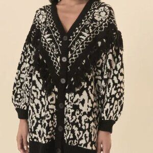 Farm Rio Chunky Knit Pineapple Gardens Sweater “Perfect Holiday Gift"